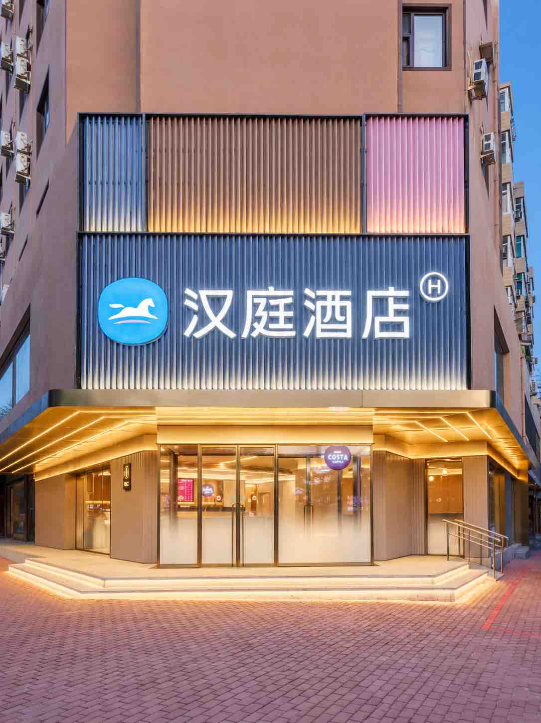 连锁酒店门头-实景